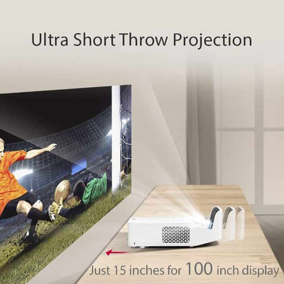 LG HF65LA Ultra Short Throw LED Home Theater CineBeam Projector with Smart TV and Bluetooth Sound Out