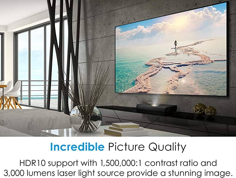 LG HF65LA Ultra Short Throw LED Home Theater CineBeam Projector with Smart TV and Bluetooth Sound Out