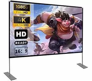 Portable projector screen