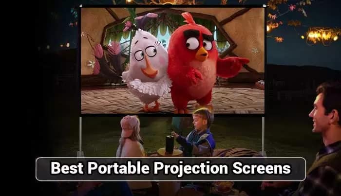 Portable projector screen
