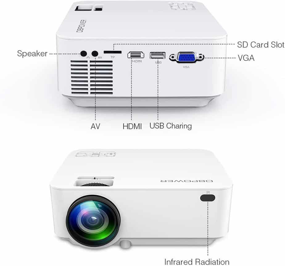 DBPOWER L12 Screens Projector