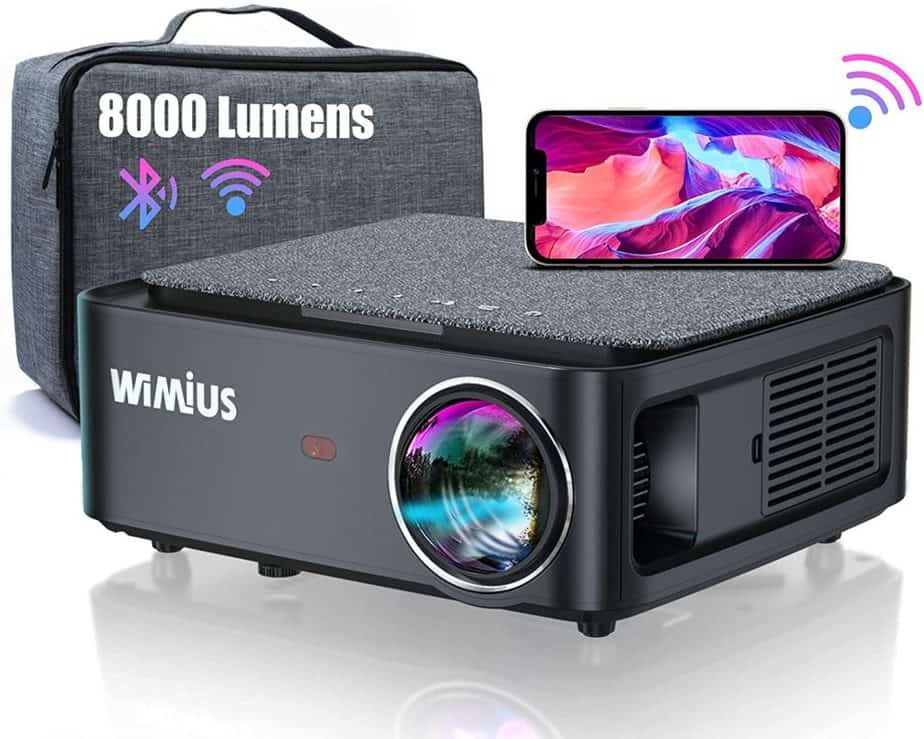 WiMiUS K1 8000 Lumen Projector Screens Projector