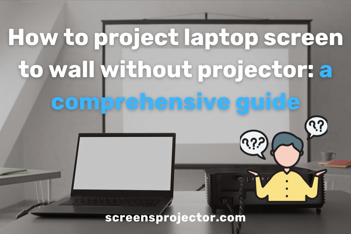 How to project laptop screen to wall without projector|7TIPS